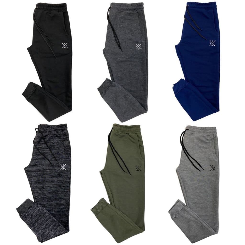 Kit 6 Calças Jogger Masculina Moletom Moletinho Slim