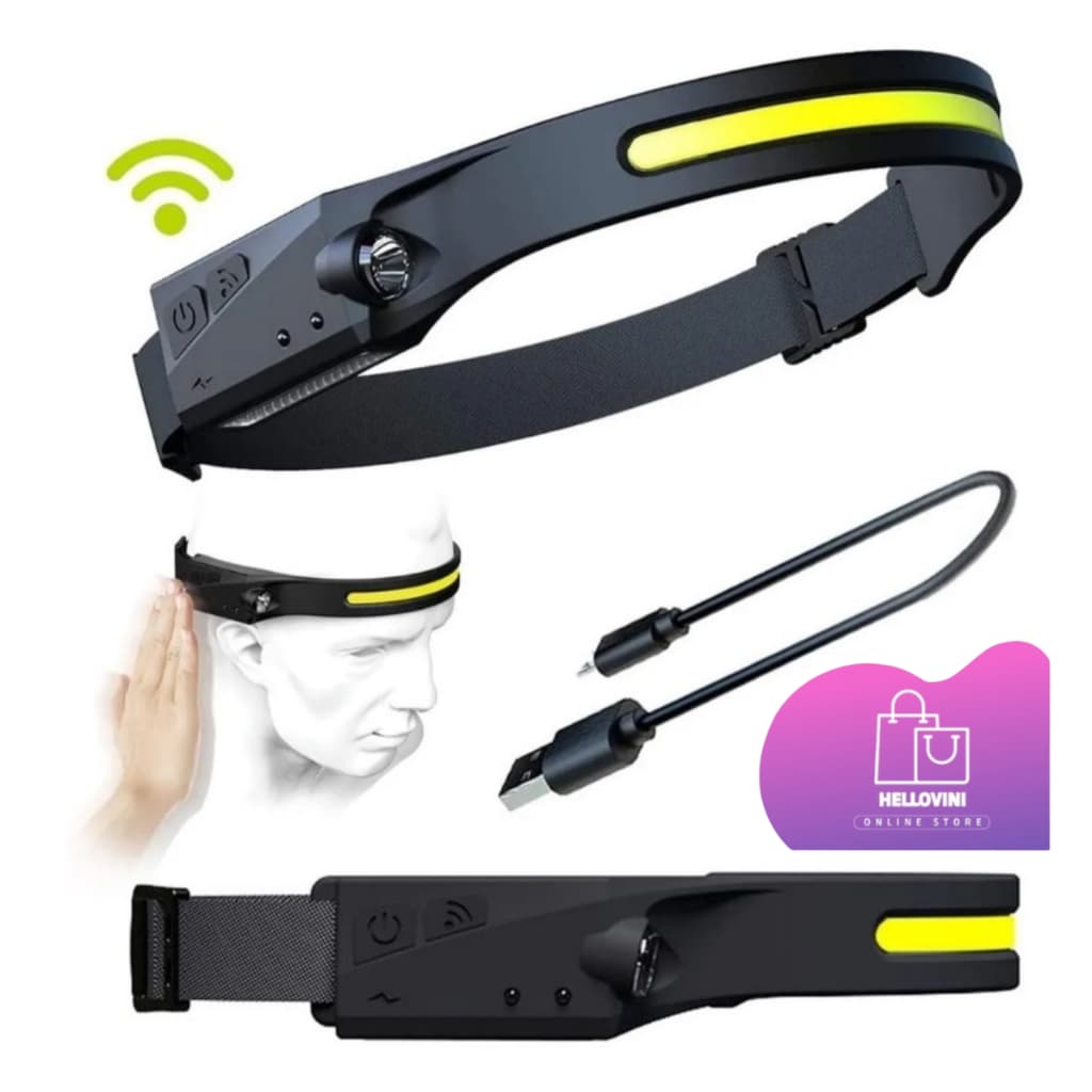 Lanterna De Cabeça Recarregável Led Camping Acampamento Bike Potente A Prova D'Agua Torch Light Lamp Com Usb