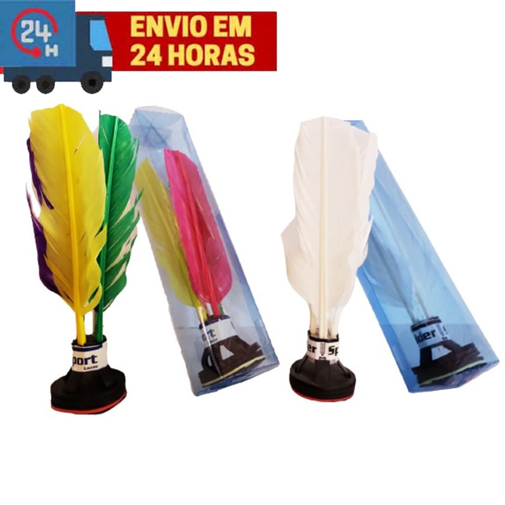 Peteca Oficial Recreativa com Embalagem Colorida ou Branca