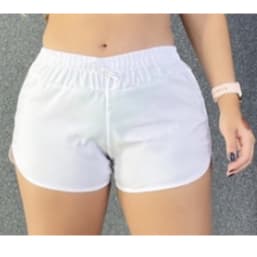 Short curto Tactel canelada tendência