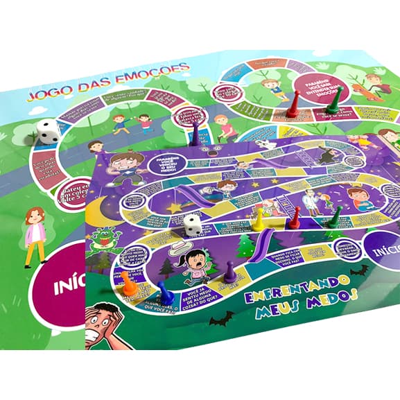 Kit 2 Jogos Educativos Infantil – Emoções e Medos – Desenvolvimento Emocional – Psicólogos e Pais