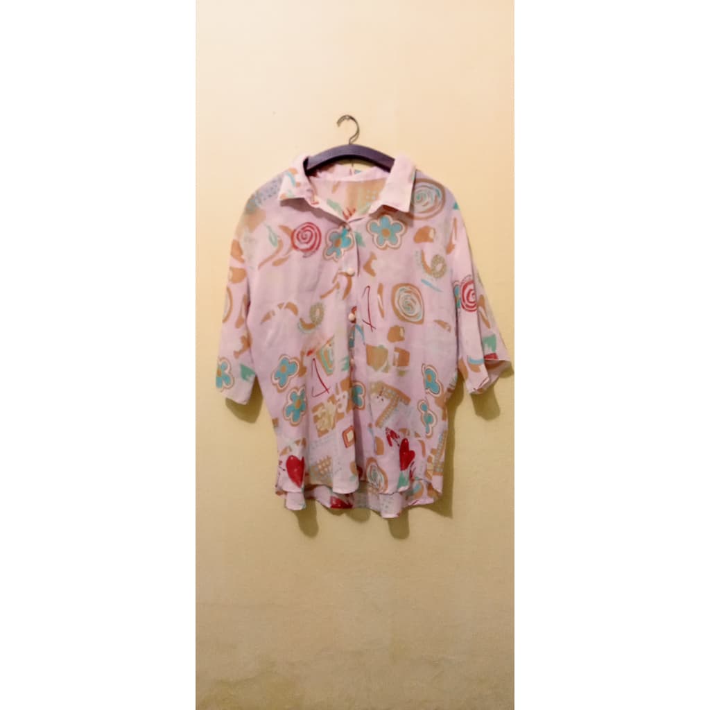 2 blusas femininas solta larga - Leben - G 100 % poliéster- 2 pelo preço de 1