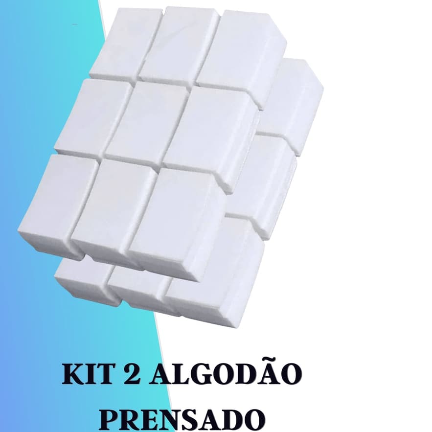 Kit 2 Algodões Prensado Para Manicure e Nail Designer
