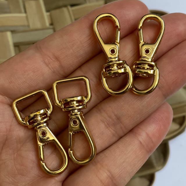 PAR de Mosquetão Articulado de 3,5cm para Alça de Bolsa, Chaveiro