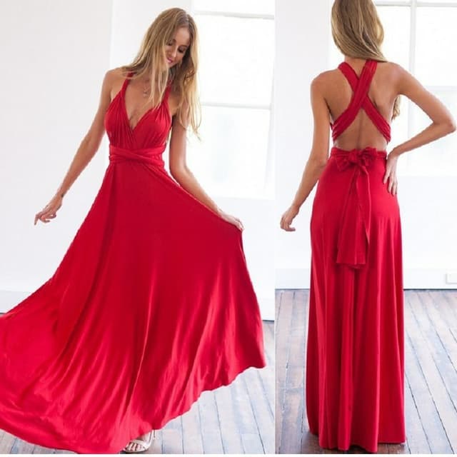 VESTIDO MULTI FORMAS LONGO FESTA CASAMENTO MADRINHAS