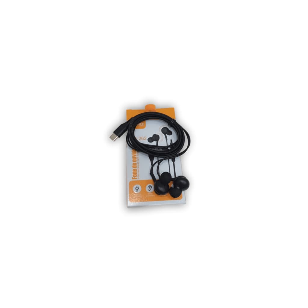 Fone De Ouvido Kaidi Tipo-c, Com Microfone Botões USB-C