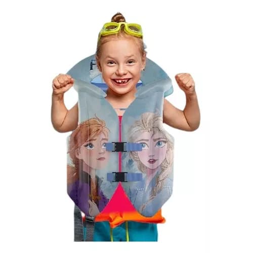 Colete Inflável Infantil Boia Frozen Princesas - Ideal para Piscina e Praia