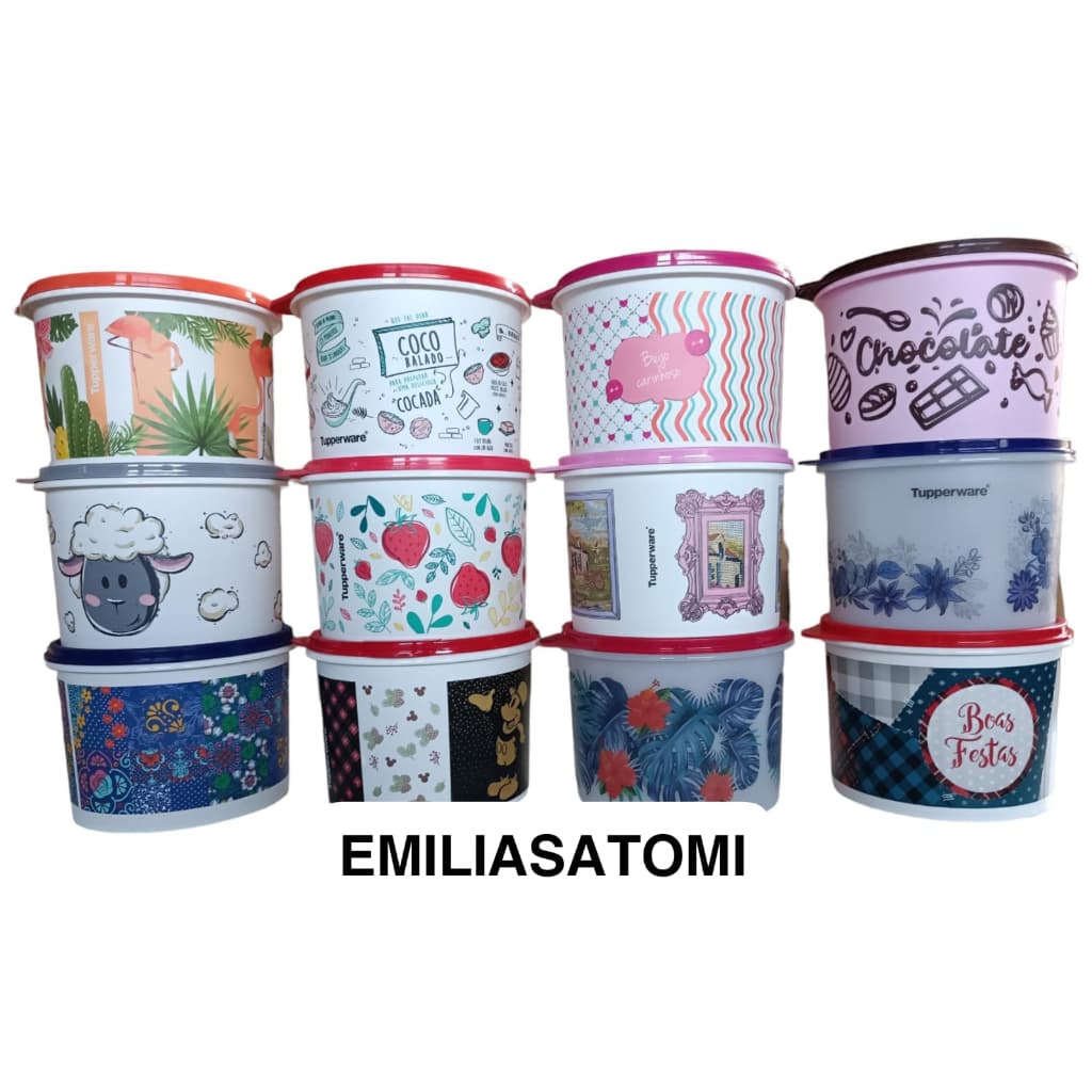 Tupper Caixa 1,7Litros Estampas Variadas - Original Tupperware