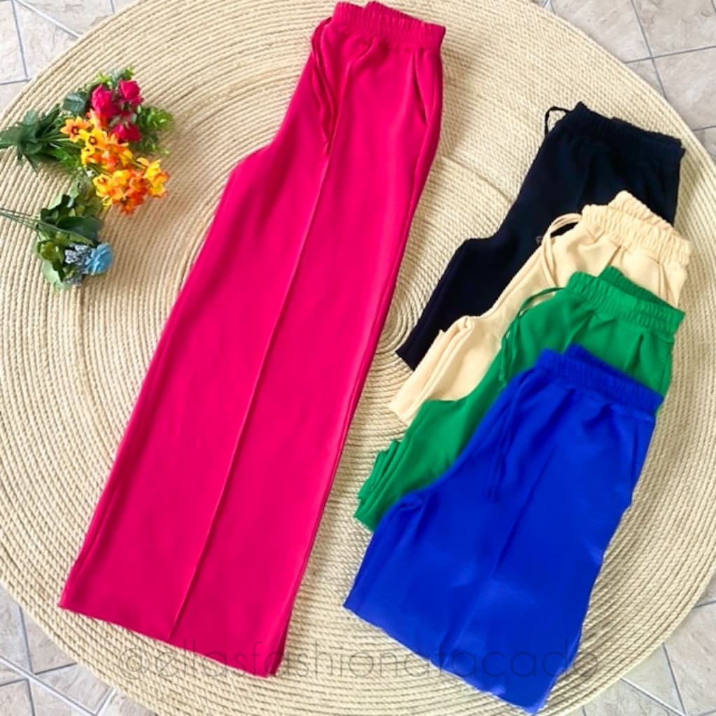 Calça Pantalona Feminina P ao Plus Size