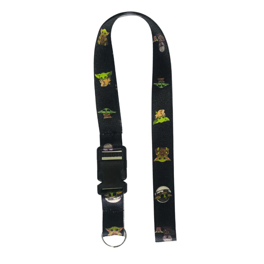 Cordão Chaveiro Moto Pescoço Fecho Engate Rápido Baby Yoda
