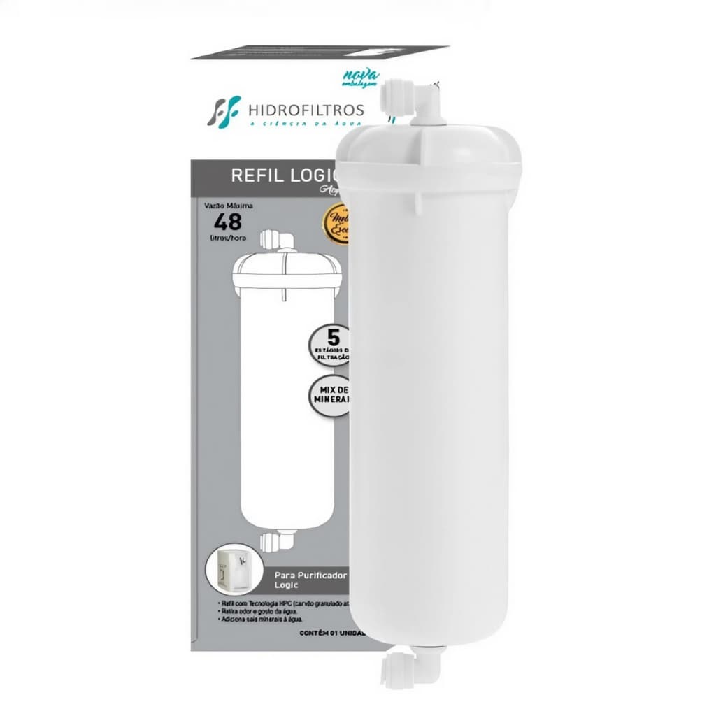 Refil Filtro Purificador Logic Compatível com Polar, Confort, Glacial, e Geladeiras Side By Side