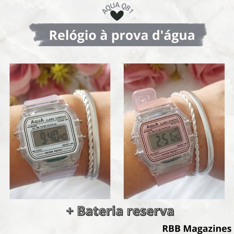 Relogio Aqua feminino de pulso a prova d'água original