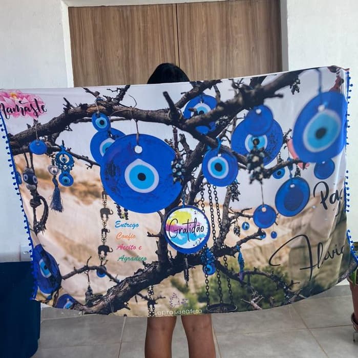 Canga de Praia Personalizada Olho Grego 86