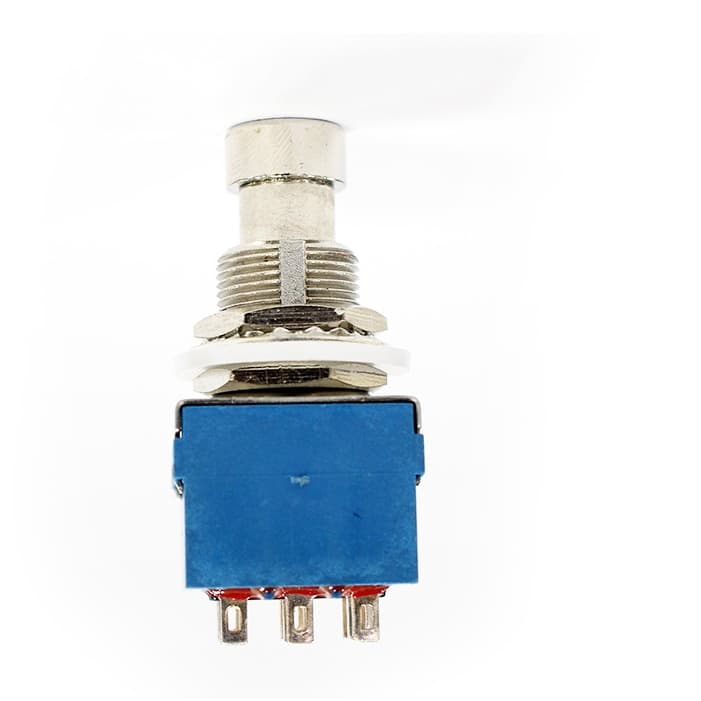 Chave pedal 3PDT momentâneo macio de 9 pinos