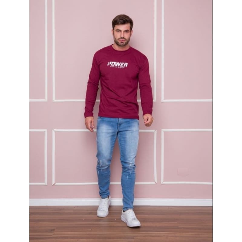 Camiseta Masculina Manga Longa