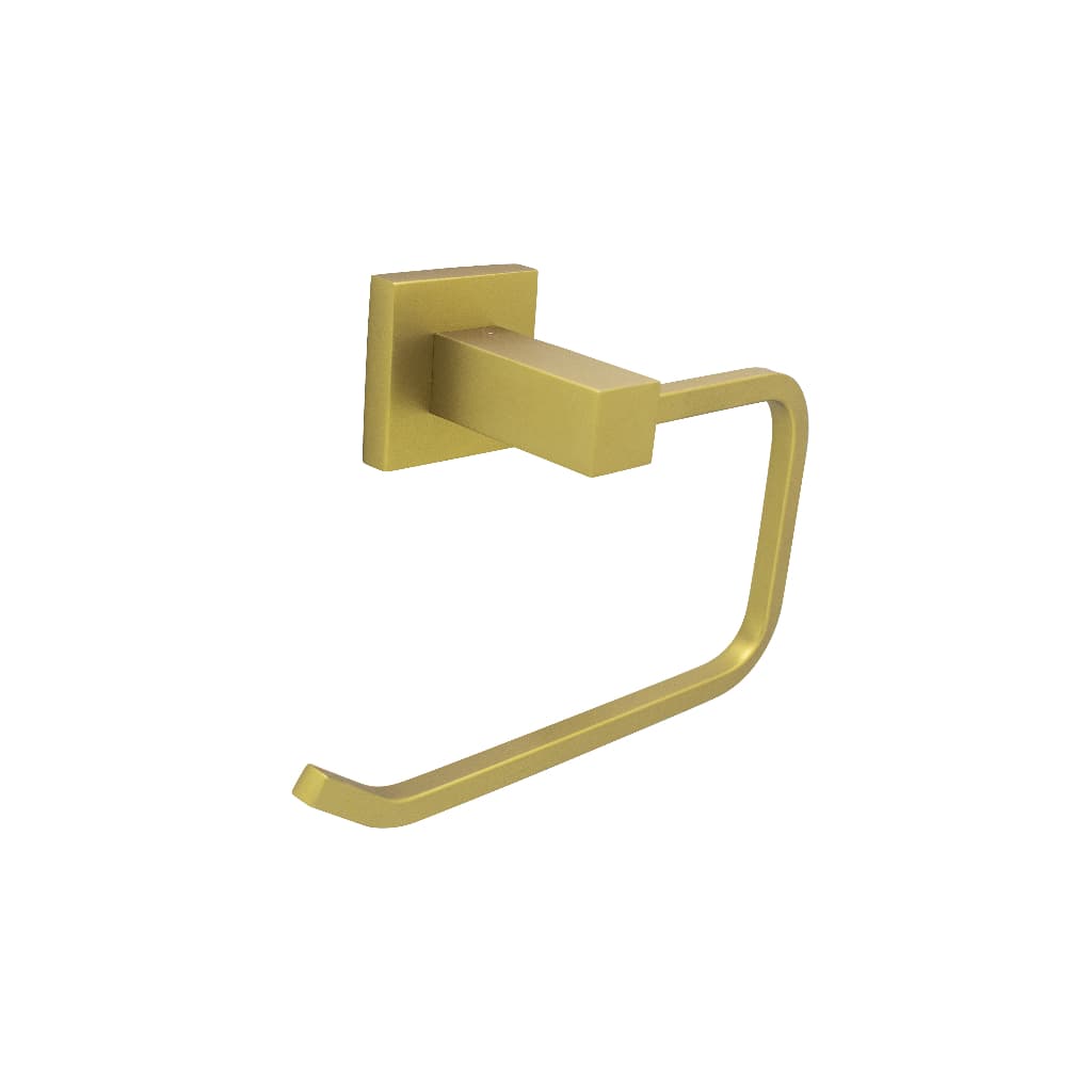 Acessório Banheiro Lavatório Porta Toalha De Rosto Gold Fosco Dourado Luxo