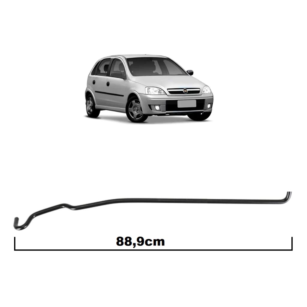Vareta do Capô Grande Corsa 2003 Á 2012 Haste 88,5cm Ferro - 0210046
