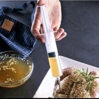 Seringa injetor de temperos agulha temperos e carnes