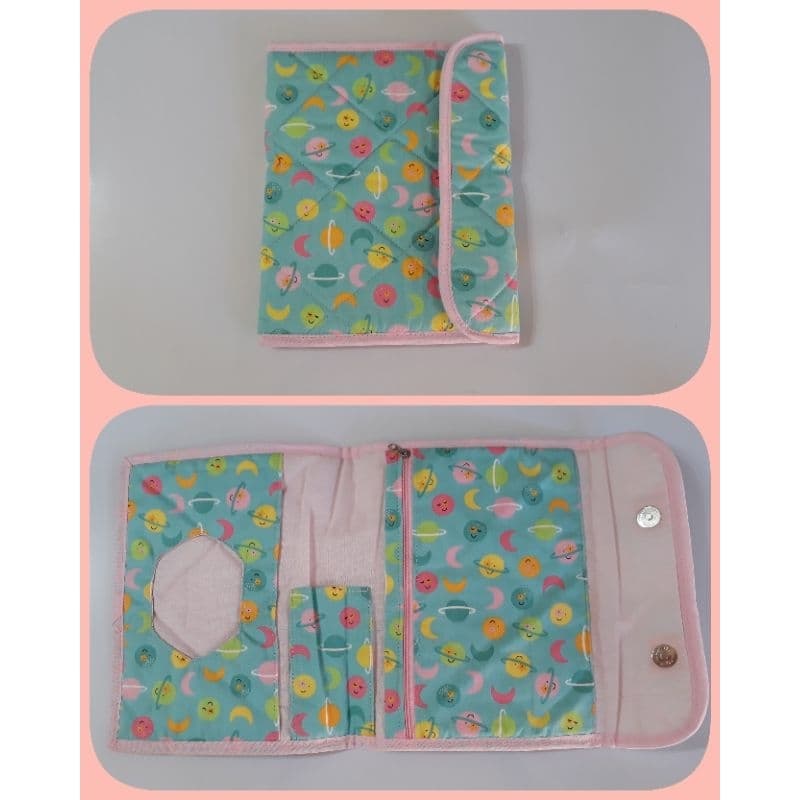 Porta fraldas, lenço e pomada (NECESSAIRE)