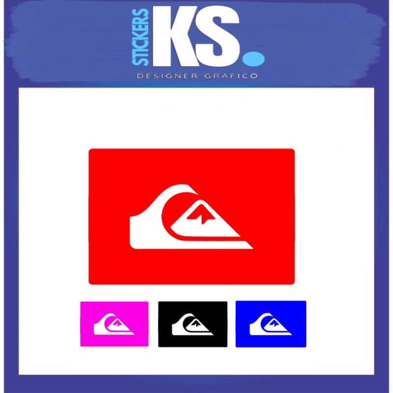 Adesivo Moto para Burrinho de Freio Quiksilver - 5x3,3cm