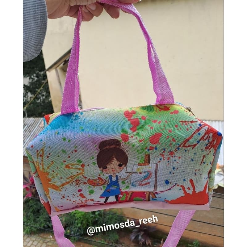 mini mala personalizada/ bolsa creche/ bolsa passeio/Dia das crianças