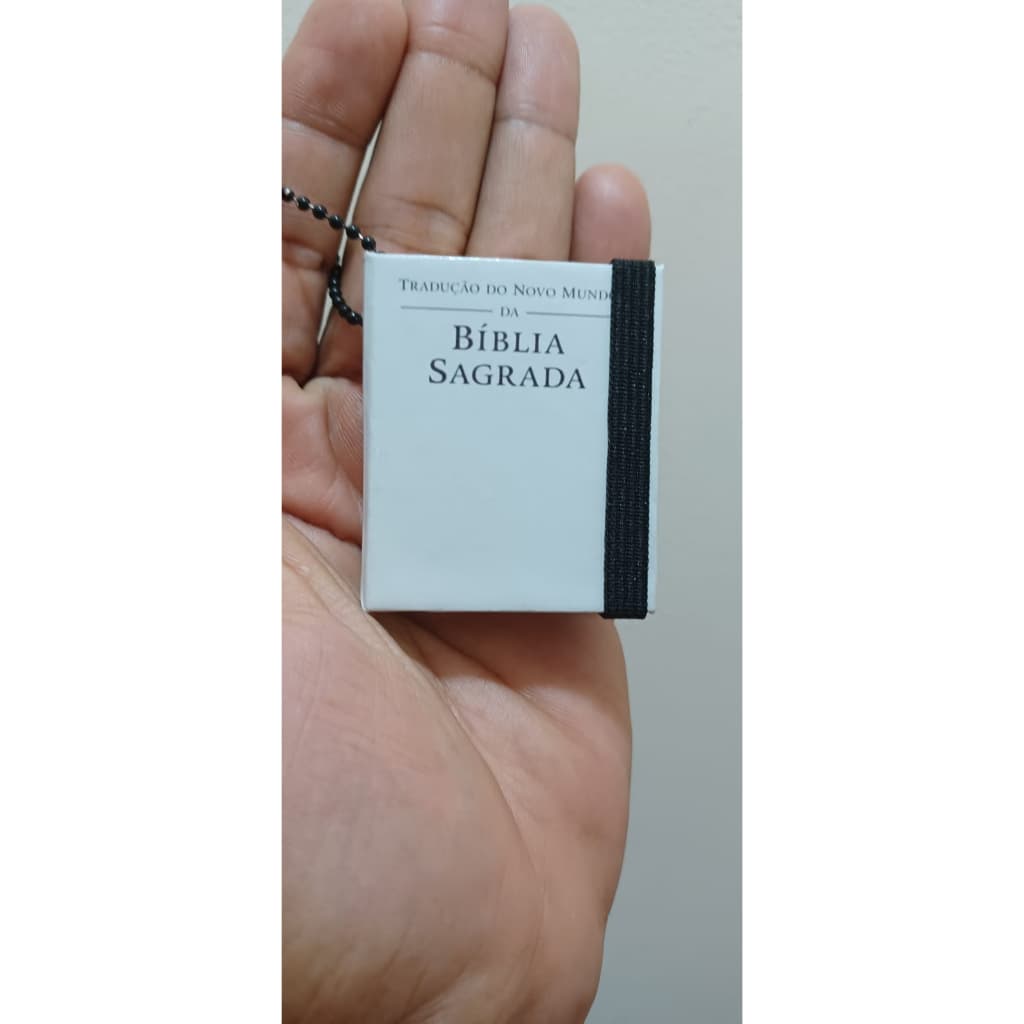 Mini Chaveiro Post-it  Bloco Notas adesivo  Bíblia Tradução  do Novo Mundo da Bíblia Sagrada para presente lembrancinha