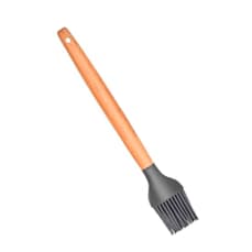 Pincel Culinário de Silicone e Cabo de Madeira