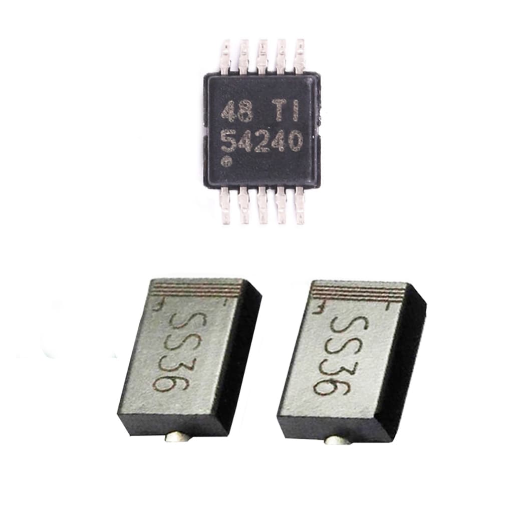 (5 peças) Tps54240 circuito integrado + 10pçs Diodo Ss36 3a Novo