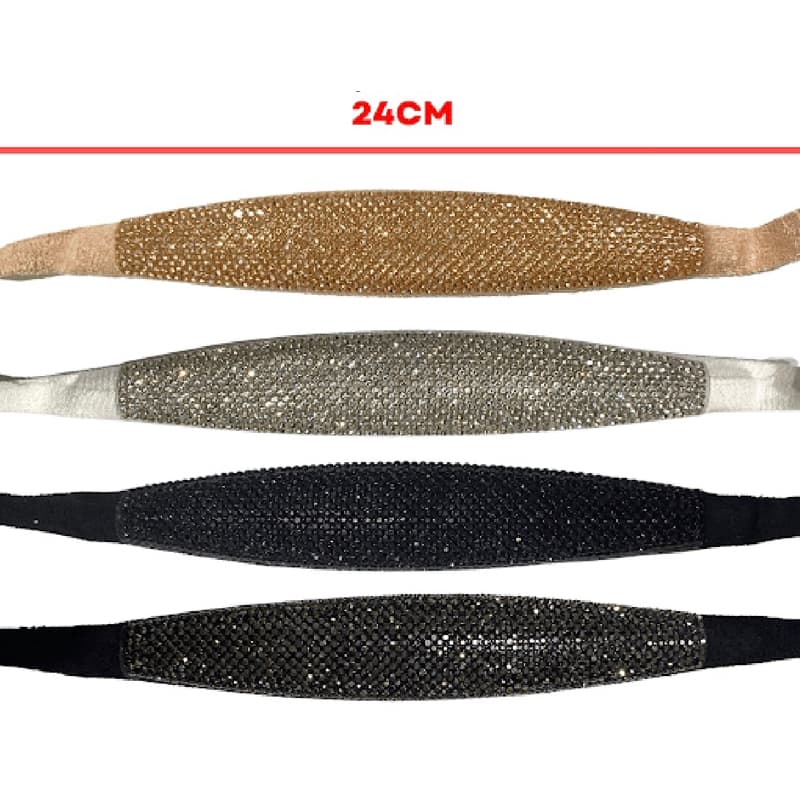 Meia cana de strass