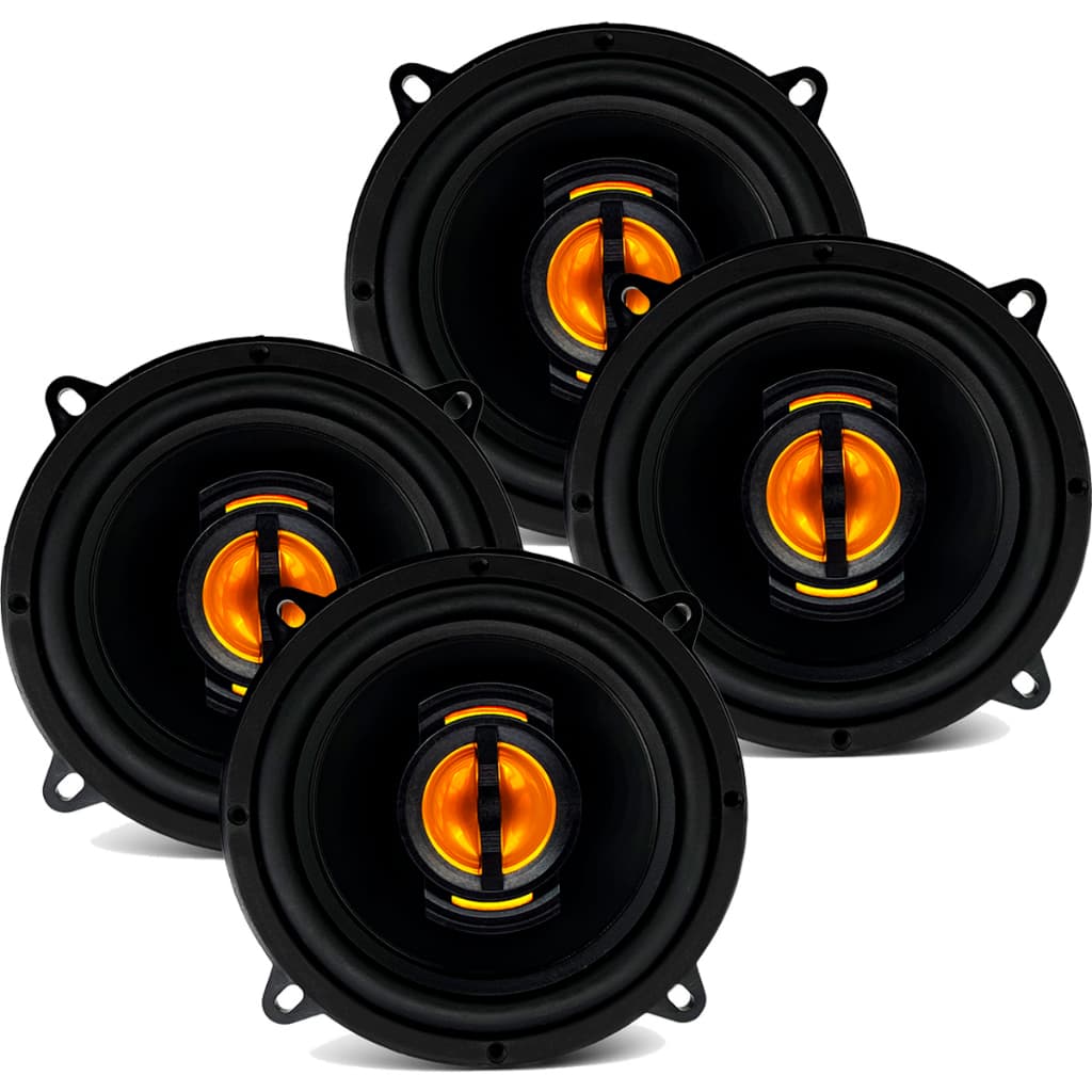 Kit 4 Alto Auto Falantes JbFlex + 5 Polegadas Som Porta Carro