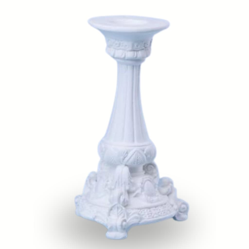 Castiçal Camafeu 21cm De Gesso