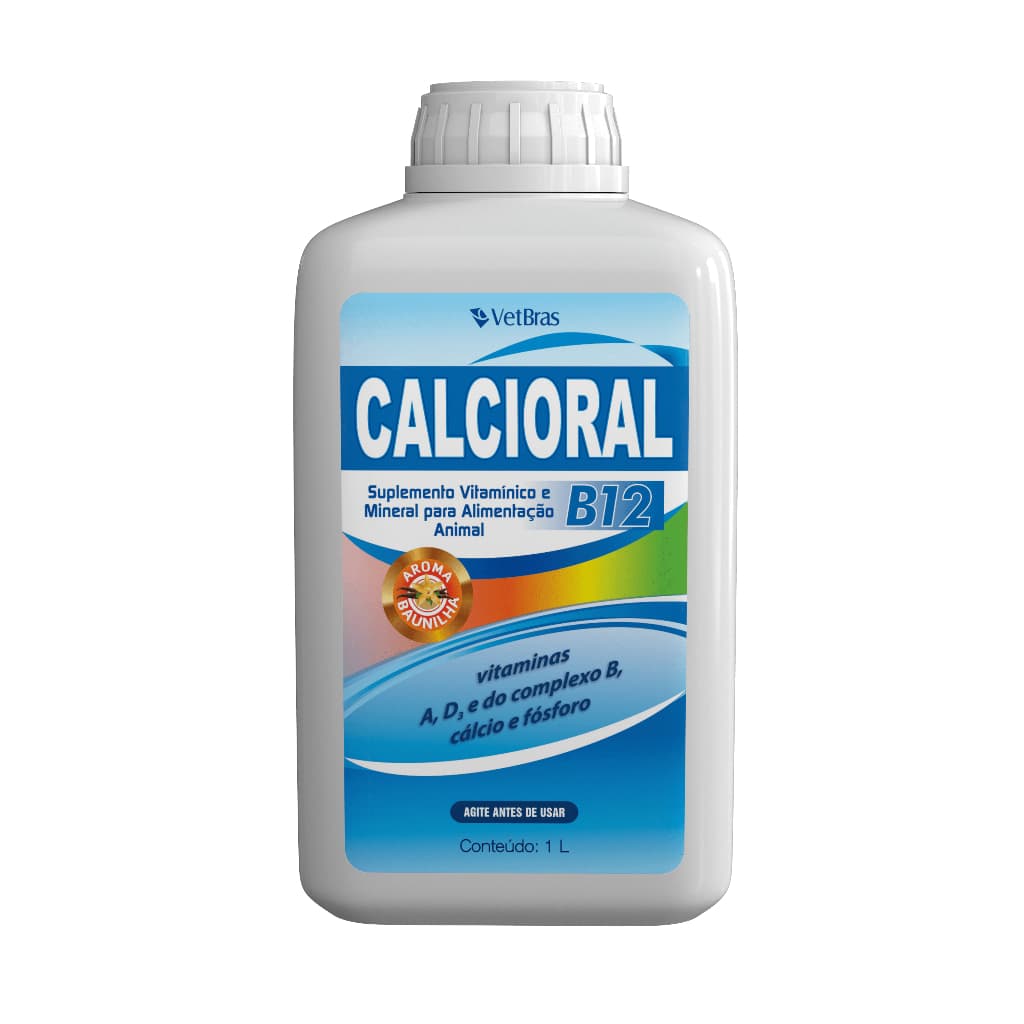 Calcioral B12 1L Suplemento Vitamínico E Mineral Para Animal