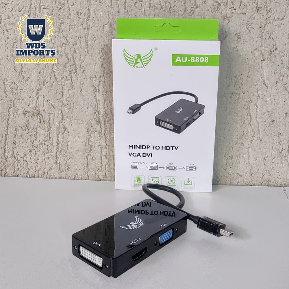 Mini Displayport 3 em 1 para Dvi Vga Hdmi