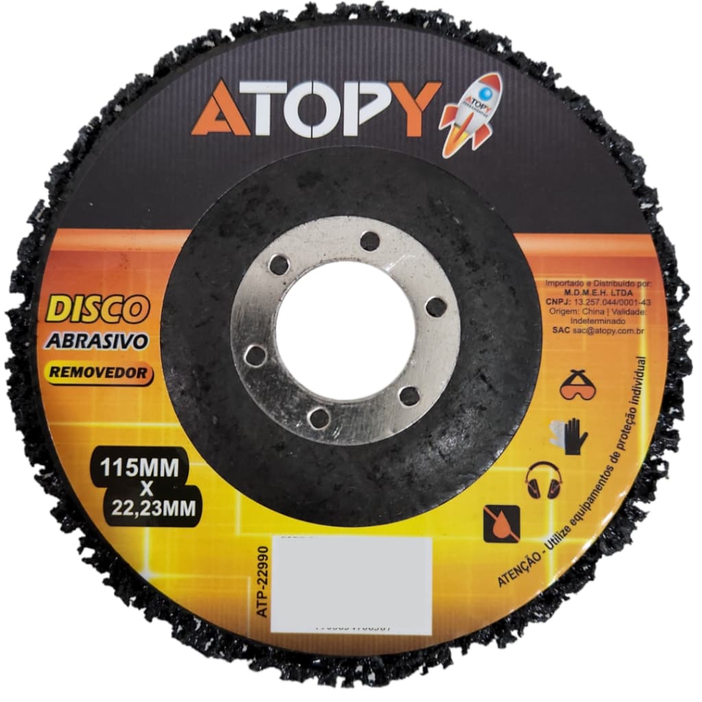 Disco Lixa Flap Abrasivo Removedor De Tintas Verniz E Ferrugem 115mm