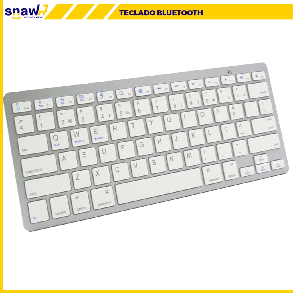 Teclado Bluetooth Sem Fio Portátil Wireless - PC TABLET Compacto Pequeno Keyboard
