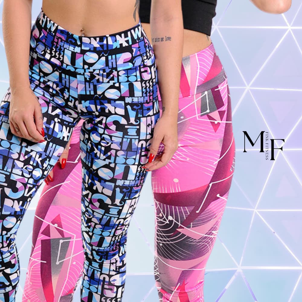 Calça Legging Academia Suplex Estampado Zero Transparência