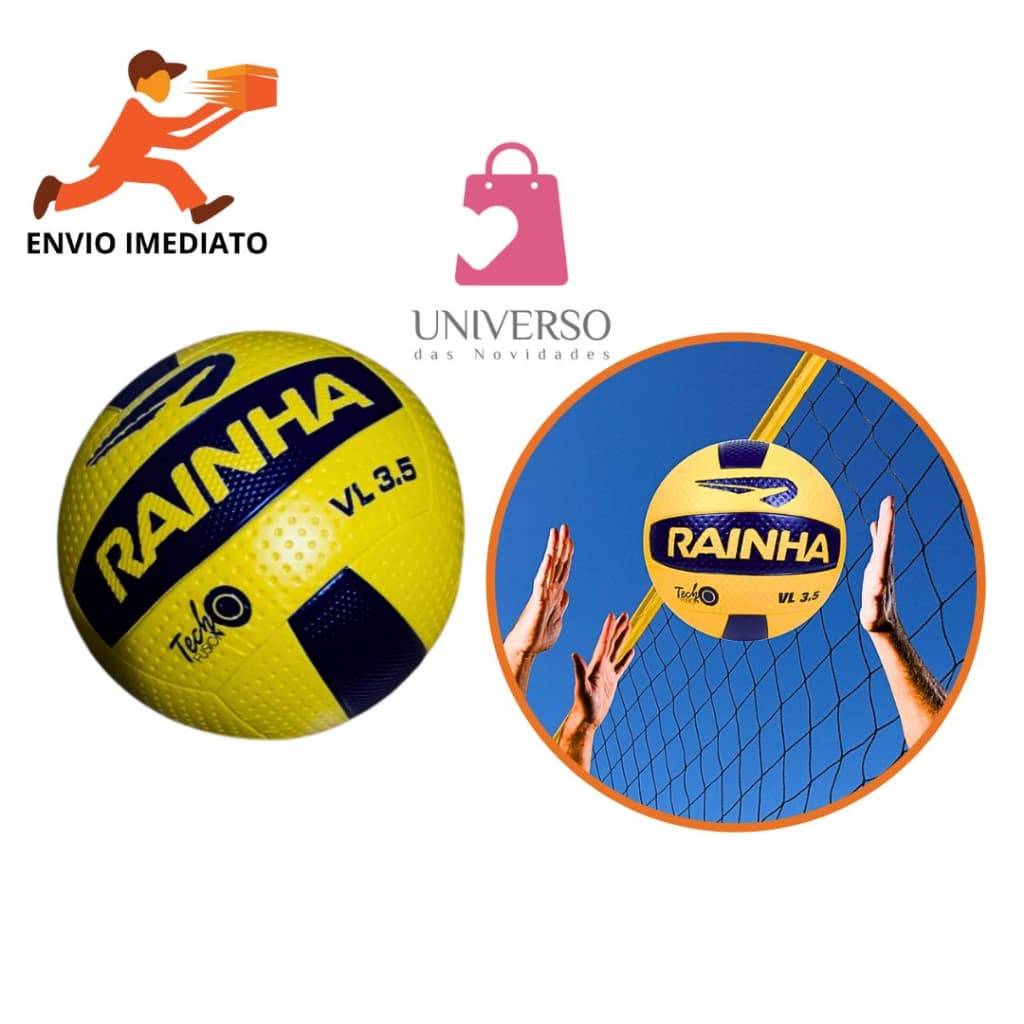 Bola De Vôleibol Amarela 3.5 Campo E Praia Original Resistente