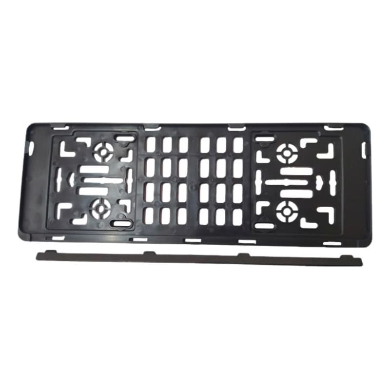 Par De Moldura Protetor Suporte Placa Carro Padrão Mercosul