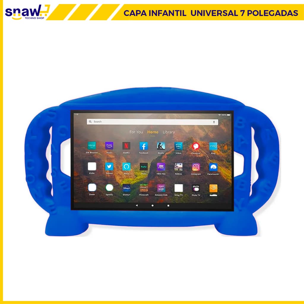 Capa Silicone Baby Infantil Para Tablet 7 Polegadas Todas As Marcas. Case Capinha Emborrachado Proteção