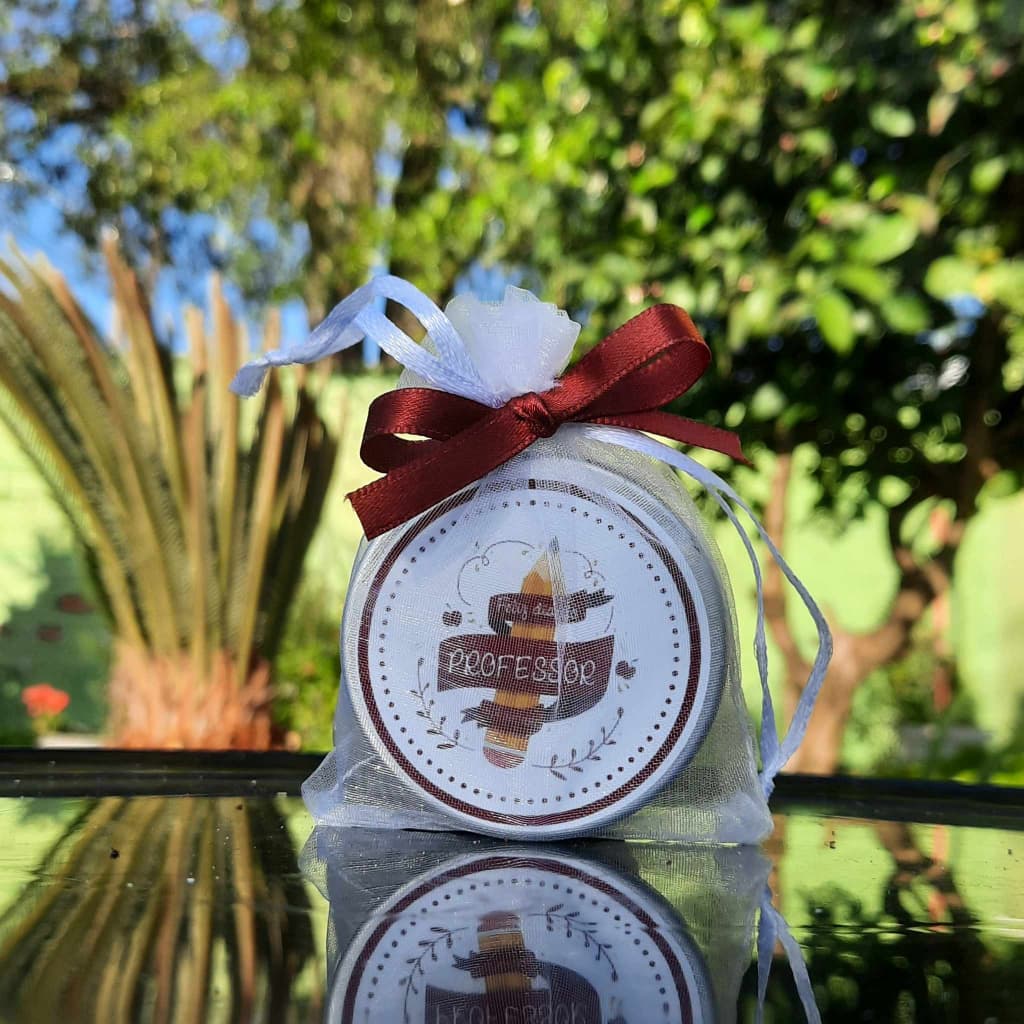 Lembrancinha Dia dos Professores - Vela Perfumada na Latinha 20gr