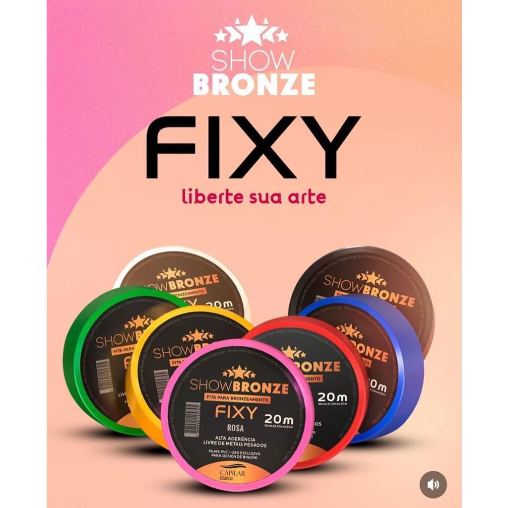 10 Fitas Fixy Capilar Essência Inteiras ou Cortadas Show Bronze