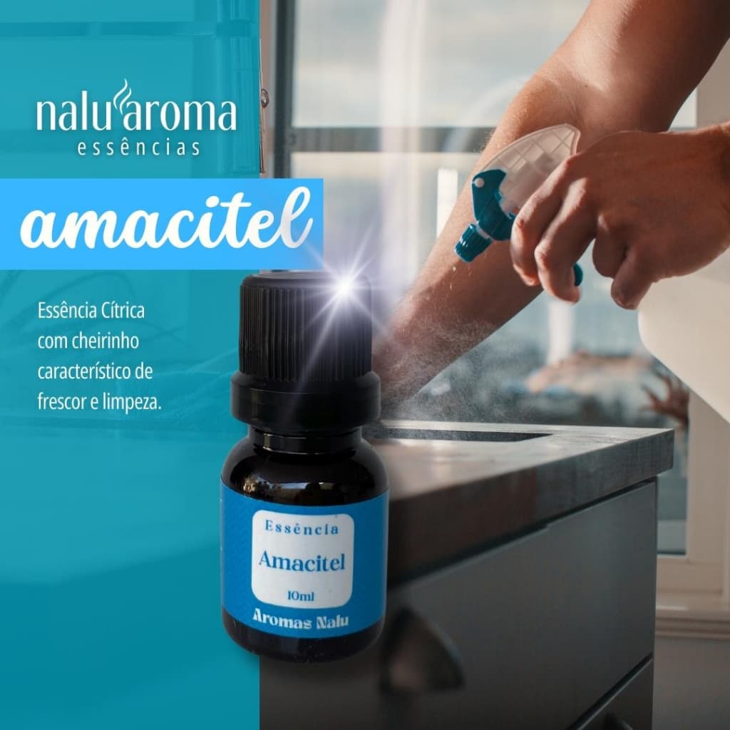 Essência Aromática Amacitel - 15ml - Hidrossolúvel