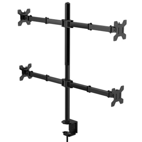 Suporte 4 Monitor Tv Aço Mesa Articulado Vesa Ajuste Promoção