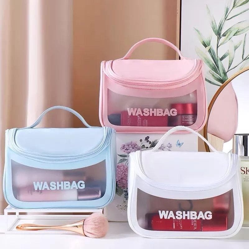 ASAYONG Bolsa de Viagem PVC Transparente Para Maquiagem com Zíper /Estojo Ref- B-141