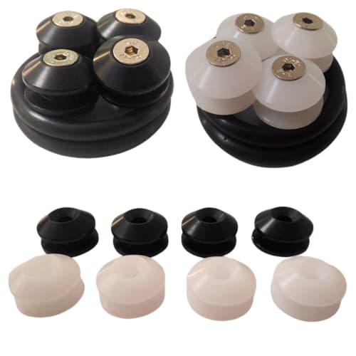 Kit Anilhas Trava Parachoque Nylon Rebaixado Quick Release Bumper Parafusada TUNING CARS