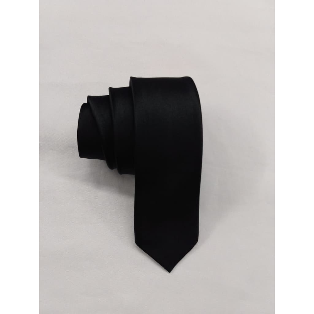 Gravata Slim Preto Fosco Casamento Noivo Padrinho Congresso