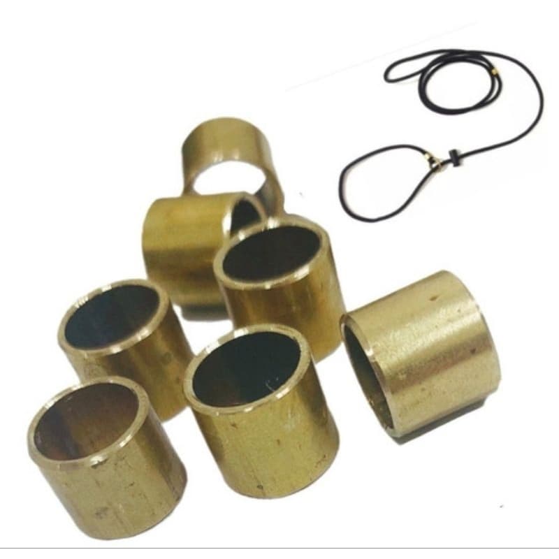 Guias, Tubos Em Latão Maciço P/ Corda 4 à 6mm Kit 50 Unidades