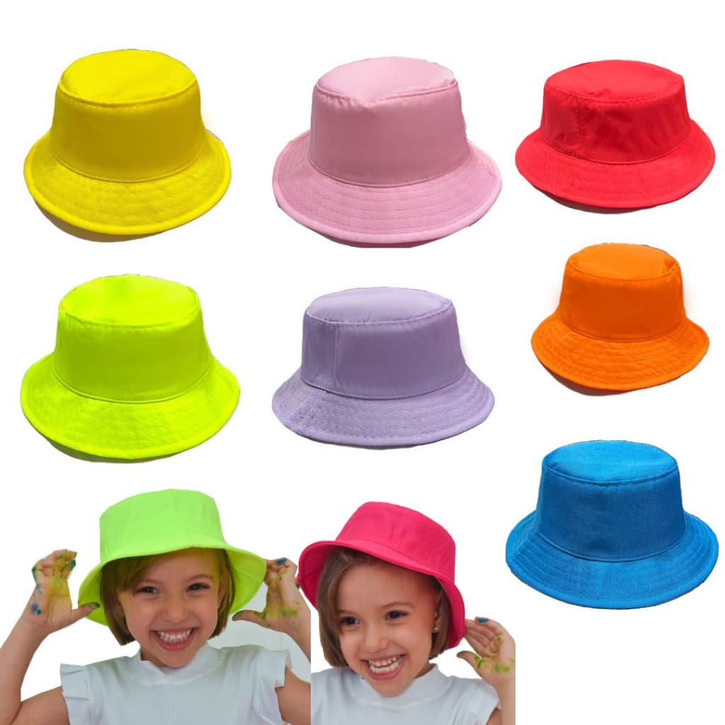 Bucket infantil 1 a 10 anos  moda praia INFANTIL para criança menino e menina