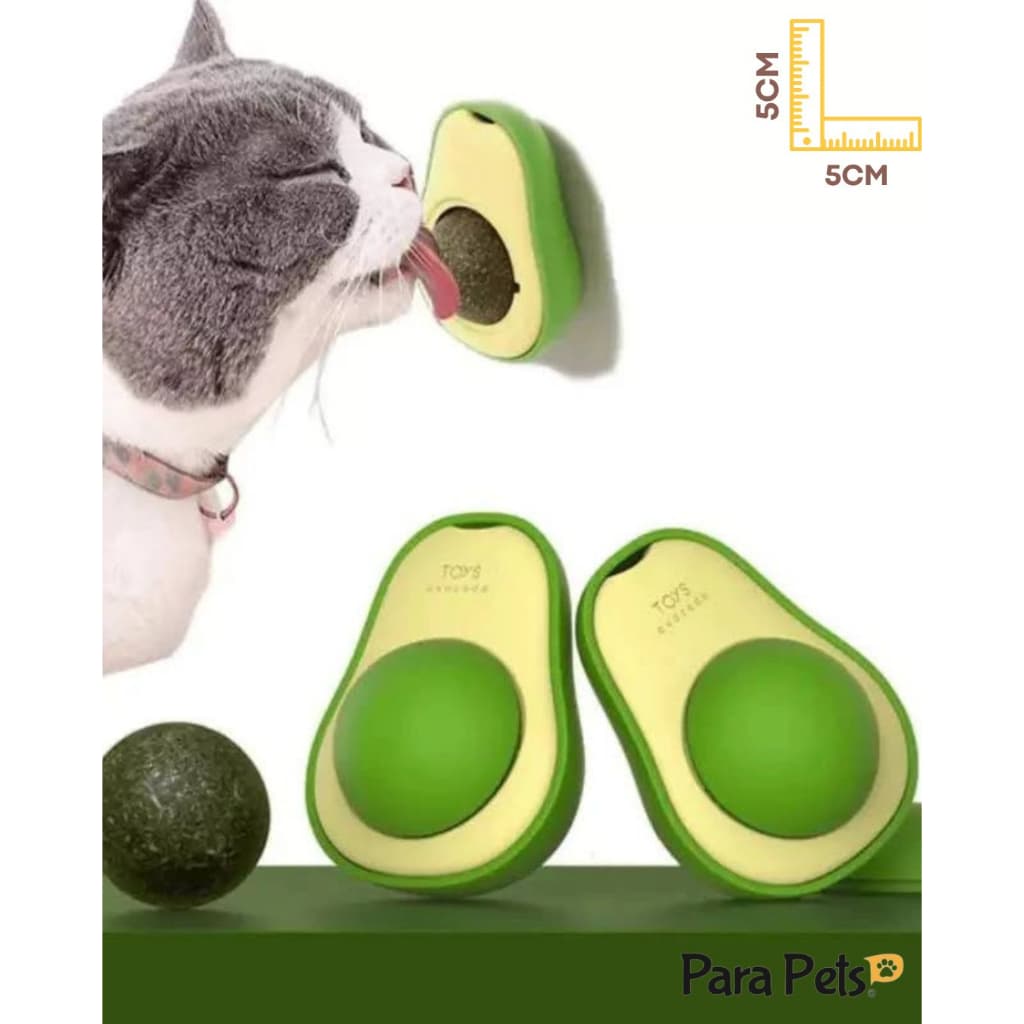 Abacate De Brinquedo Interativo Para Gatos Com Catnip Erva Gato Natural Avocado Lambe Lambe