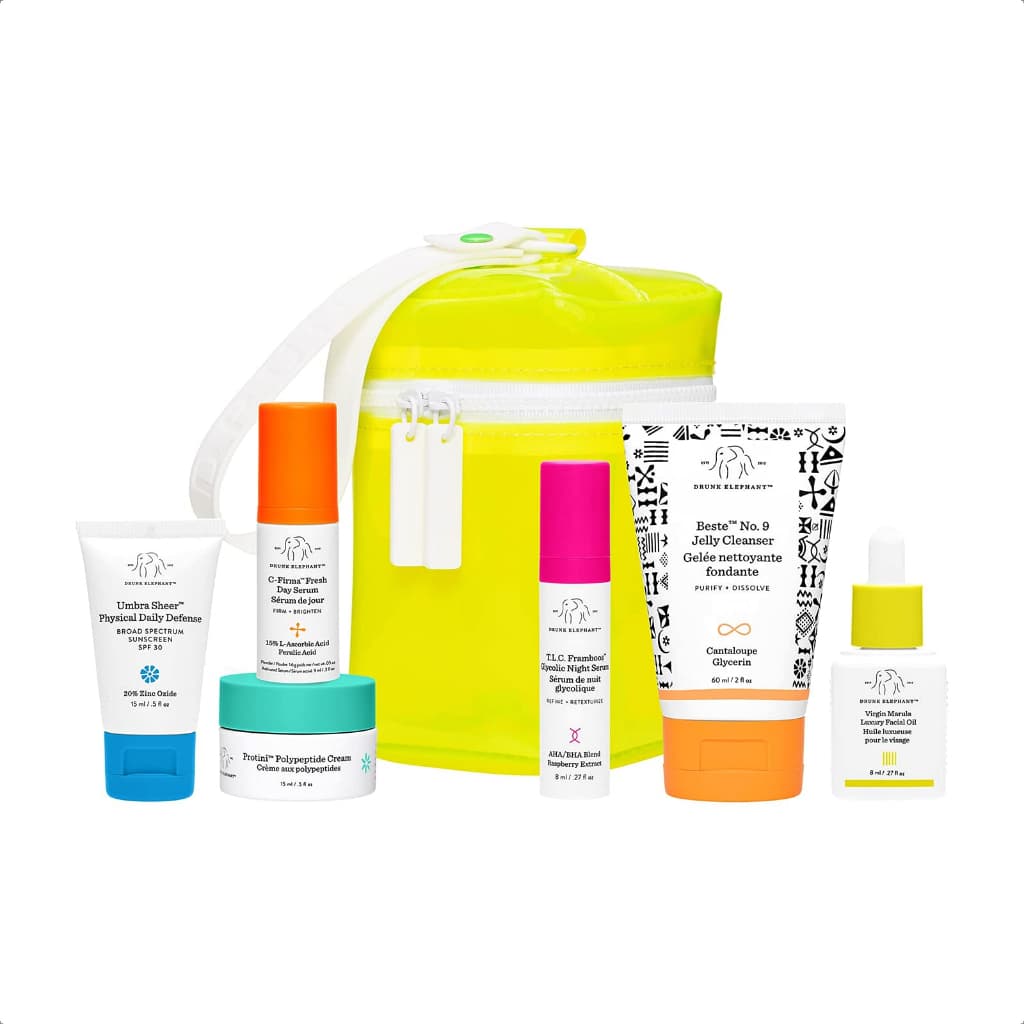 Drunk Elephant - The Littles™ Skincare Travel Set Kit Completo Miniaturas Mini Kit